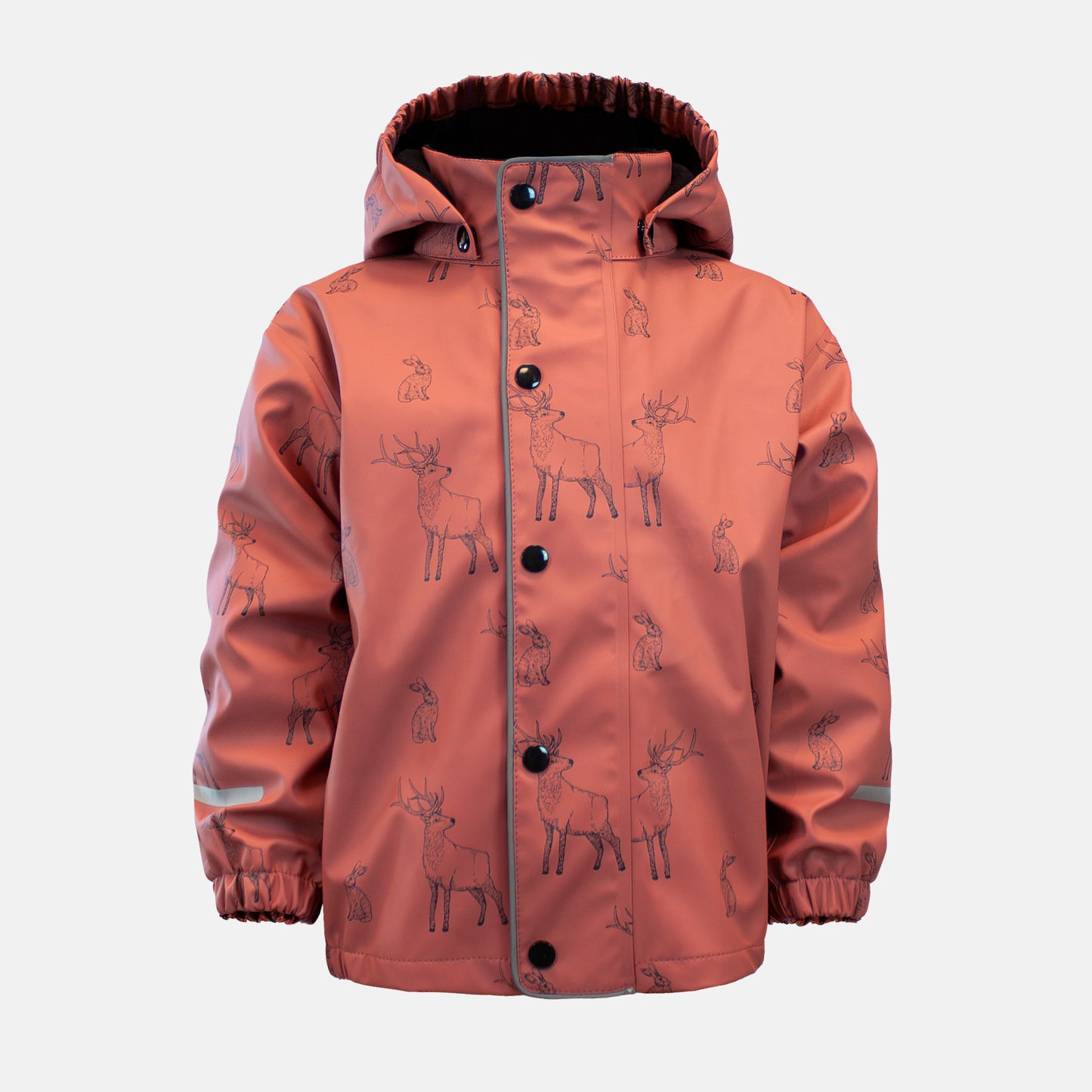 Lined rain jacket, Pink, Product image, front