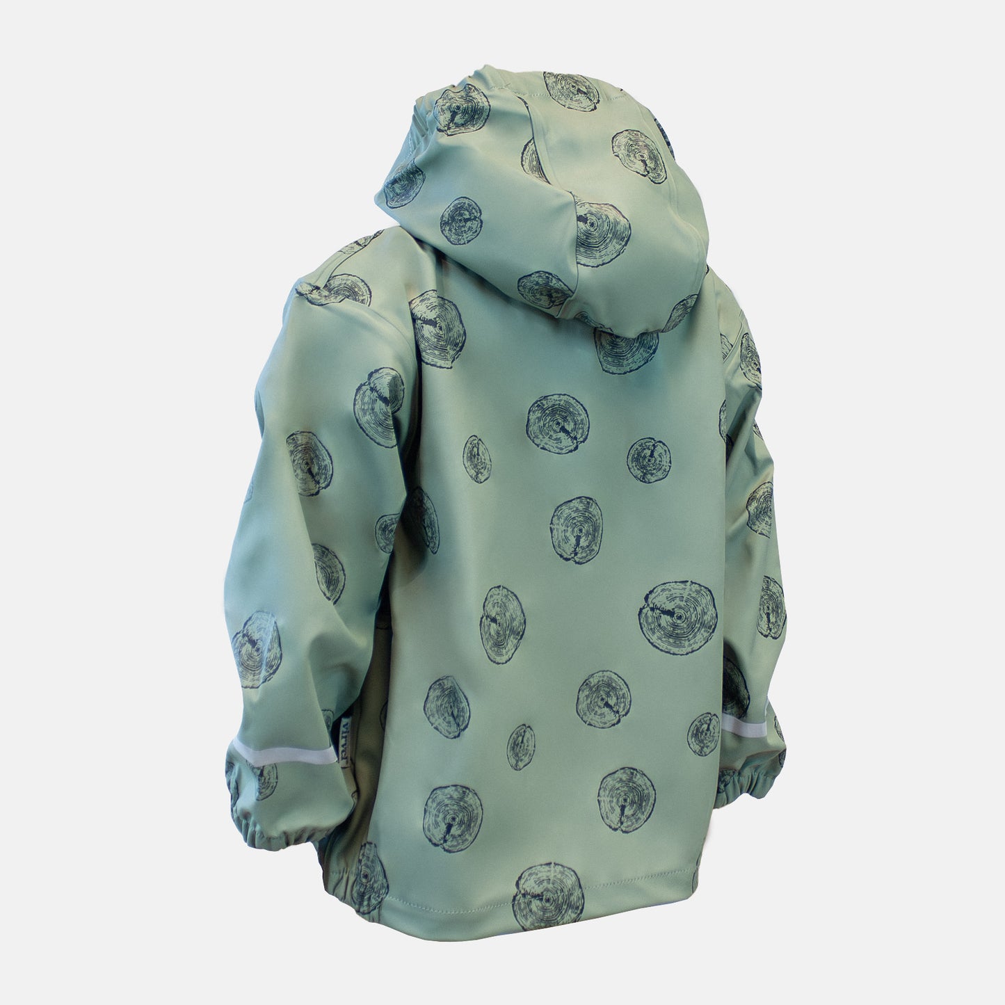 Unlined rain jacket, Green, Product image, Back