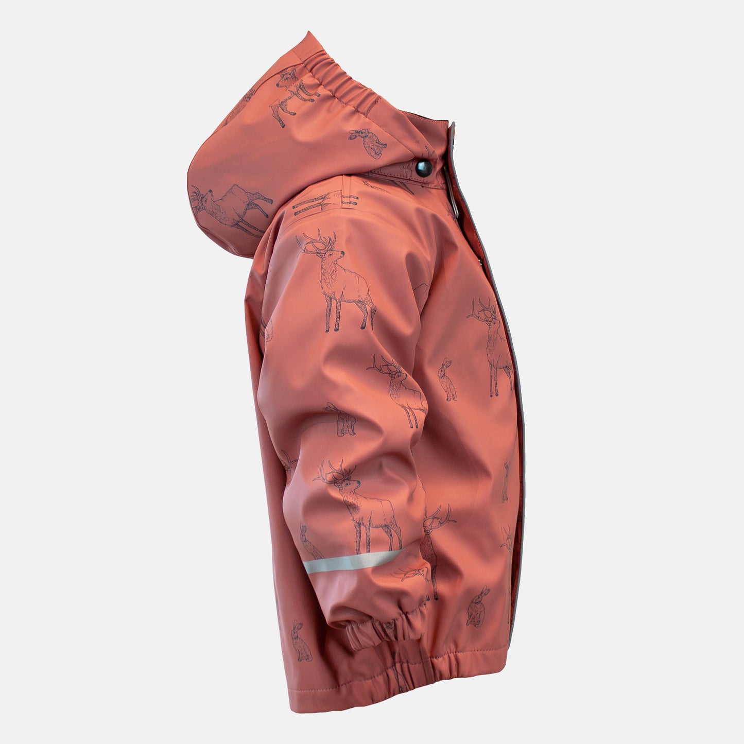 Lined rain jacket, Pink, Product image, side