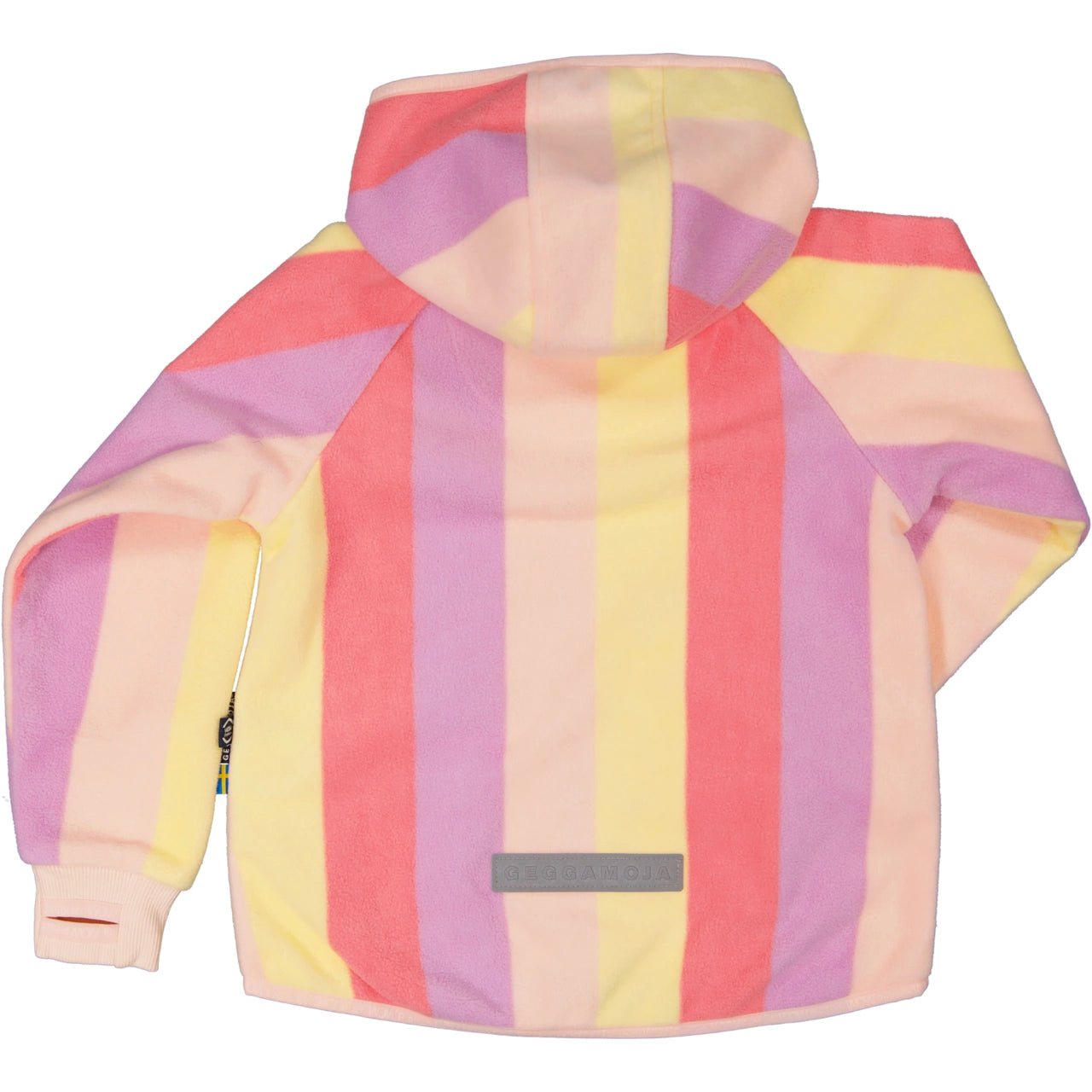 Fleece Jacket, Pink stripe, Product image, Back