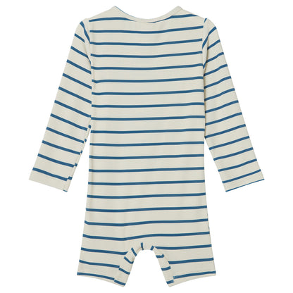 UV Suit, Blue Stripe, Back