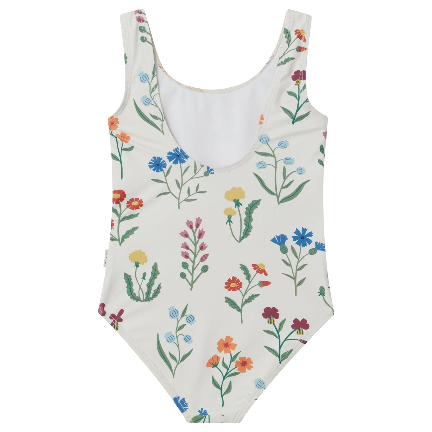 UV Swimsuit, Swedish Wildflowers, back